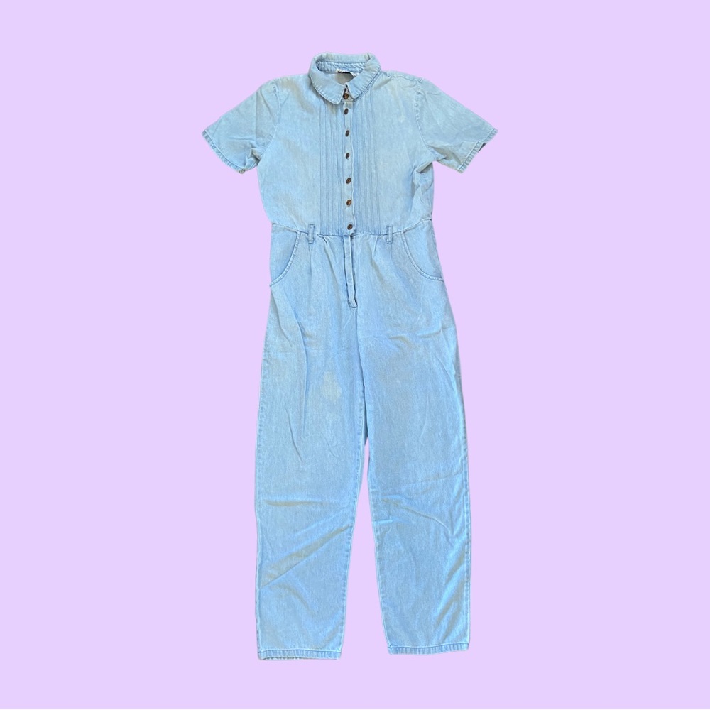 Vintage 90s Denim Jumpsuit Boiler Suit 🔥